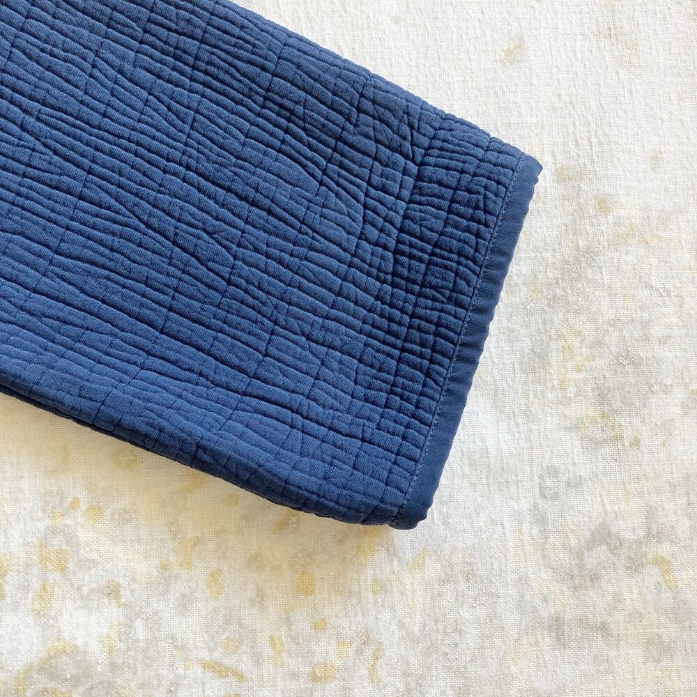 Eileen Fisher Small Jacket Rayon Silk Textured Open Blue S Minimal Minimalist - Picture 7 of 8
